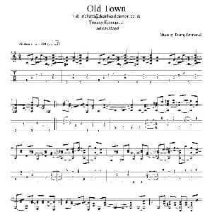 tommy emmanuel old town 吉他谱