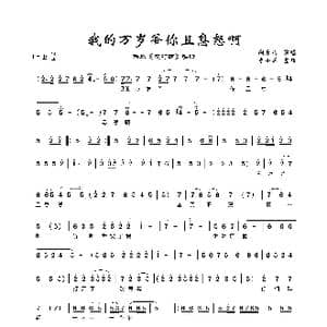 请万岁且息怒容我细禀_歌谱投稿_词曲:洛阳豫剧团 洛阳豫剧团
