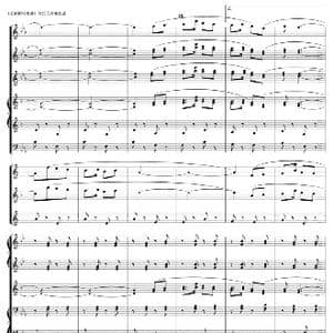 美丽的吐鲁番 军乐总谱 线16 17_歌曲简谱_词曲: 祁卫东,梁广程编曲