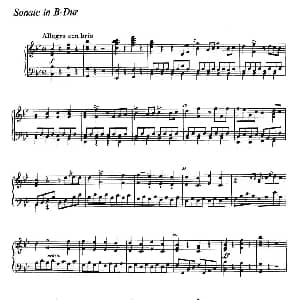 降B大调钢琴奏鸣曲 钢琴谱 理查德 瓦格纳