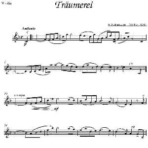 小提琴谱 | Traumerei R.Schumann