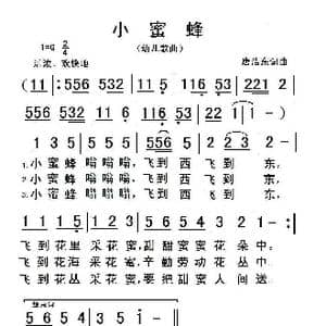 小蜜蜂_歌谱投稿_词曲:唐浩东 唐浩东