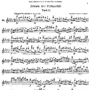 长笛曲谱 | Schule der Virtuosität. Op. 60 14 丹麦 安德森