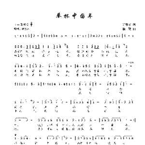 举杯中国年_歌谱投稿_词曲:芮彭年 楼勤