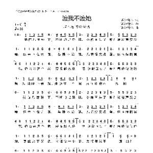 渡我不渡她_歌曲简谱_词曲:孤独诗人 孤独诗人