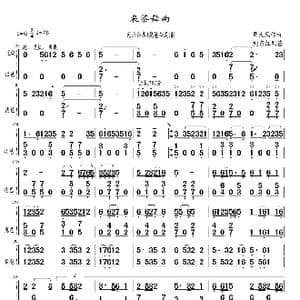 采茶舞曲_歌曲简谱_词曲: 周大凤作曲,刘东红配器