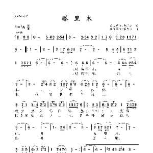 塔里木_歌曲简谱_词曲:艾克拜尔 斯坎德尔