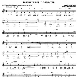 THE WHITE WORLD OF WINTER_外国歌谱