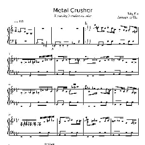 Metal Crusher 钢琴谱