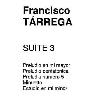 塔雷加作品全集 第3部分 吉他谱 弗朗西斯科 塔雷加