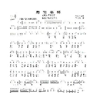 为你举杯_歌曲简谱_词曲:王延龙 景治