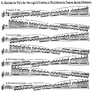 小提琴谱 | 小提琴音阶练习 作品32 Scale Studie E Hans Sitt 西特