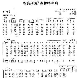 前苏联 布良斯克森林哗哗响_歌谱投稿_词曲: 薛范 译配