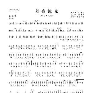 月夜流光_歌曲简谱_词曲:夏天Alex 夏天Alex