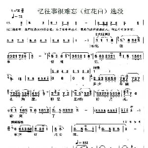 锡剧 忆往事很难忘 红花曲 选段