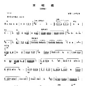 王昭君 协奏曲 笙谱