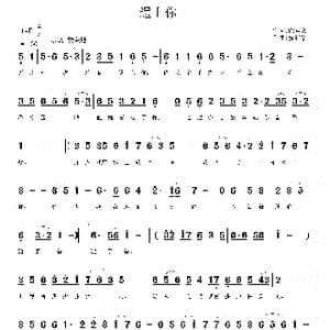 遇上你_歌曲简谱_词曲:徐祥文 鲁新华