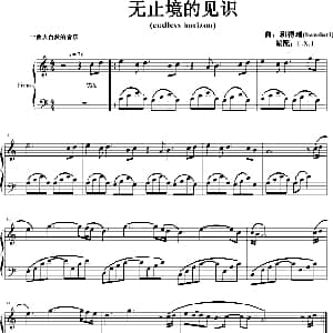 无止境的见识 钢琴谱