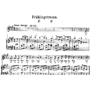 春梦 奥地利 _外国歌谱