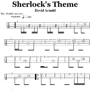Sherlock's Theme 吉他谱 David Arnold