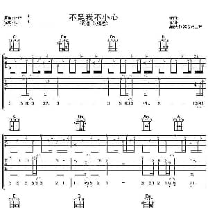 不是我不小心 吉他谱 张镐哲