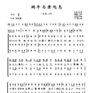 蜗牛与黄鹂鸟 亦弛改编 _歌曲简谱_词曲:陈弘文 林建昌