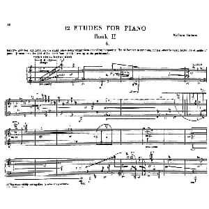 12 Etudes for Piano 钢琴谱 威廉 博尔科姆