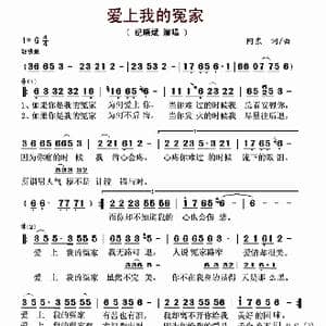 ​爱上我的冤家_歌曲简谱_词曲:阿东 阿东