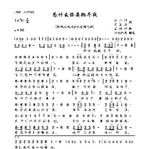 为什么你要抛弃我_歌曲简谱_词曲:石满巧 刘钦杰 石满巧