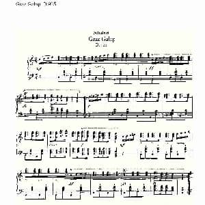 Graz Galop D.925 钢琴谱