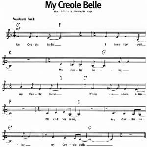 蓝调音乐:My Creole Belle_外国歌谱
