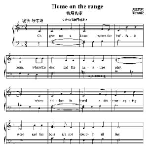 Home on the range_外国歌谱