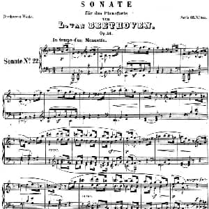 贝多芬钢琴奏鸣曲22 F大调 Op.54 F major 钢琴谱 贝多芬