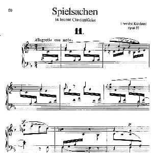 Spielsachen Op.35 钢琴谱 狄奥多 柯希纳