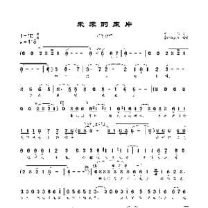 未来的底片_歌曲简谱_词曲:刀郎 刀郎