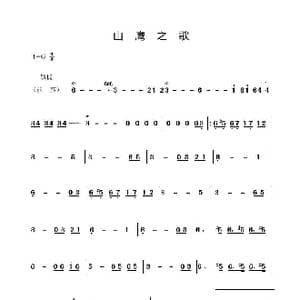 山鹰之歌_歌谱投稿