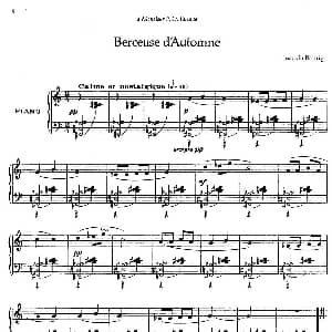 Rodrigo Deux Berceuses 钢琴谱 华金 罗德里戈