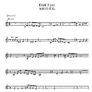 电子琴谱 | 深眸的眼睛