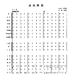 瑶族舞曲 民乐合奏总谱 刘铁山 茅沅曲 彭修文
