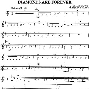 小提琴谱 | DIAMONDS ARE FOREVER 小提琴谱