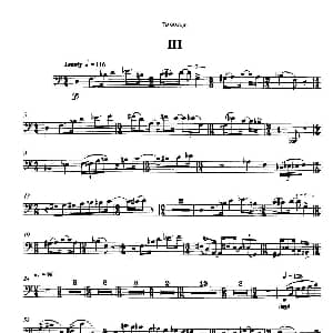 巴松双簧管与钢琴三重奏 3 巴松分谱 安德列 普列文