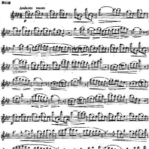 长笛曲谱 | 长笛练习曲100课之第63课 大跳与高音练习要点