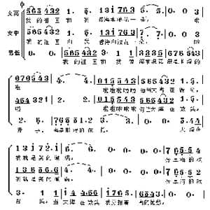 我和我的祖国_歌谱投稿_词曲:张藜 秦咏城