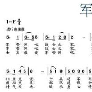 军营网吧_民歌简谱_词曲:李芳 艾军