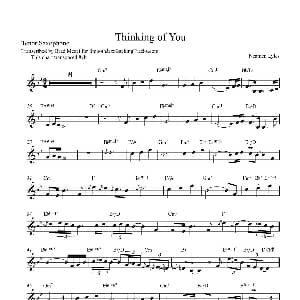 萨克斯谱 | Thinking of You 次中音萨克斯