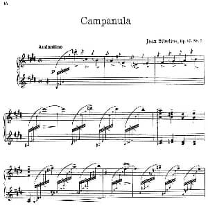 The Flowers 钢琴谱 简 西贝柳斯