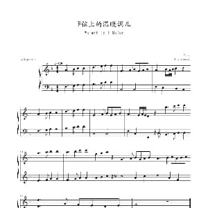 F弦上的温暖调儿 钢琴谱 zzmx0916