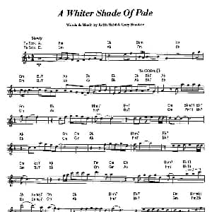 萨克斯谱 | A Whiter Shade Of Pale