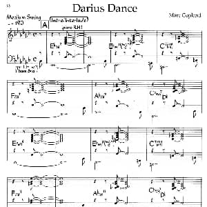 Darius Dance 钢琴谱