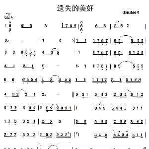 古筝谱 | 遗失的美好